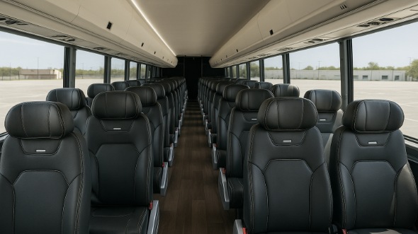 Interior of Shreveport Party Bus Company's 25 Passenger Minibus in Shreveport