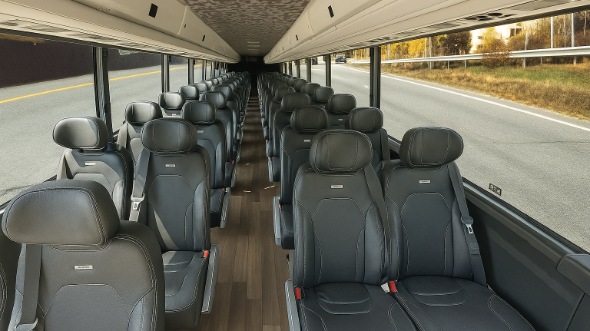 Interior of Shreveport Party Bus Company's 30 Passenger Minibus in Shreveport