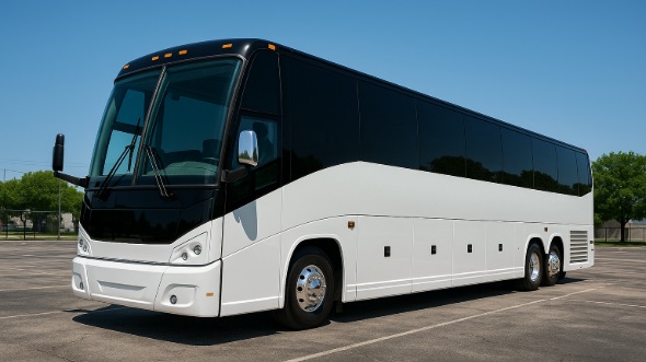 Exterior of Shreveport Party Bus Company's 46 Passenger Charter Bus in Shreveport
