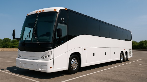 Exterior of Shreveport Party Bus Company's 47 Passenger Charter Bus in Shreveport