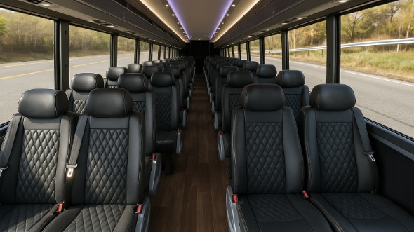shreveport 25 passenger minibus interior