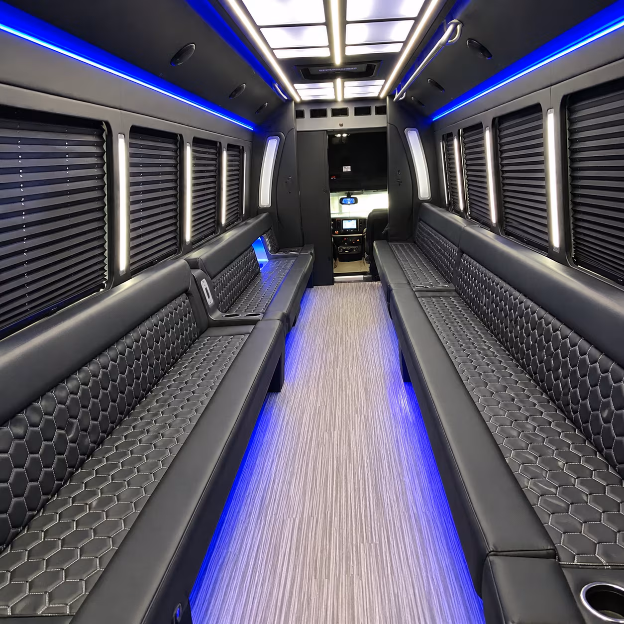 50 Passenger Party Bus Interior