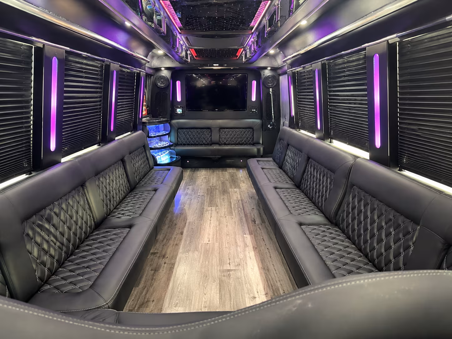 Shreveport Sporting Event Transportation party bus exterior