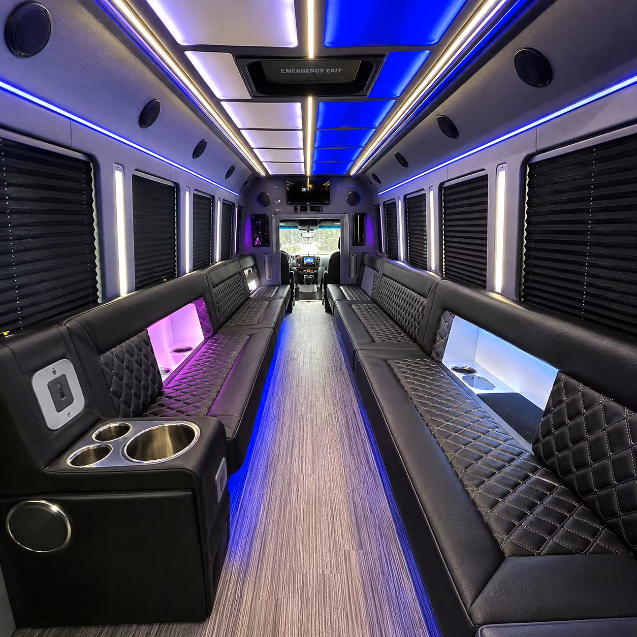 Shreveport Sporting Event Transportation onboard seating