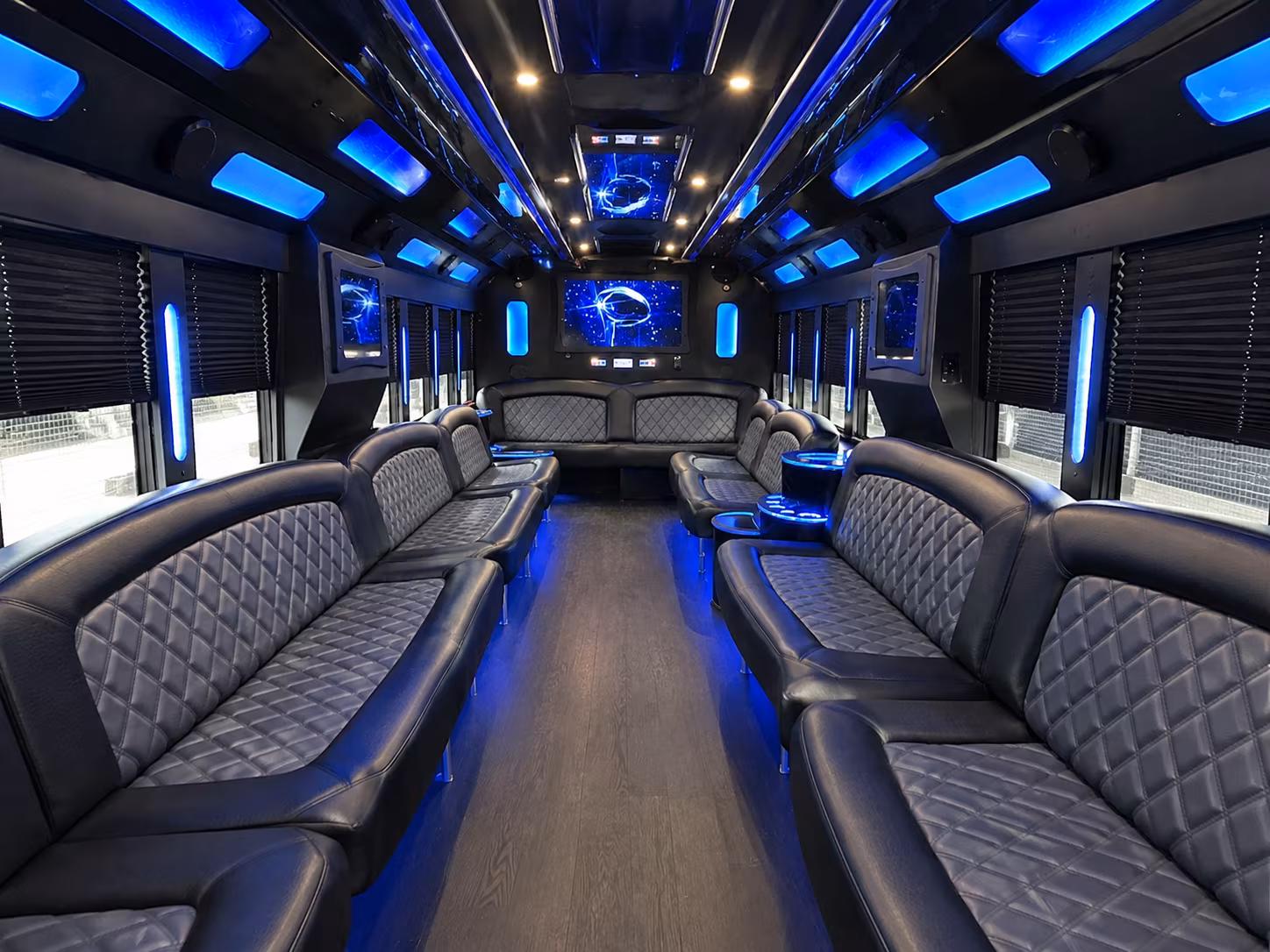 Shreveport Wedding Transportation party bus exterior