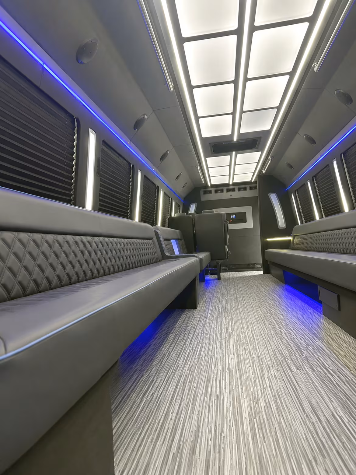 Shreveport Wedding Transportation party bus interior